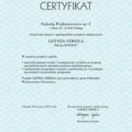 „Dwójka” po raz szósty z certyfikatem „Lepszej szkoły”!!! „Dwójka” po raz szósty z certyfikatem „Lepszej szkoły”!!!