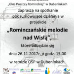 Stowarzyszenie „Głos Puszczy Rominckiej” w Dubeninkach zaprasza na spotkanie