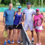 Popławscy na turnieju tenisowym w Giżycku
