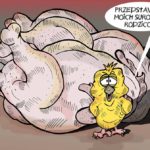 Praca gołdapianina na wystawie w Muzeum Karykatury