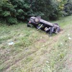 Funkcjonariuszka SG pomogła rannemu mężczyźnie zakleszczonemu w pojeździe
