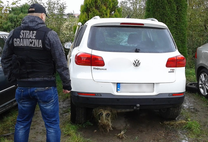 Funkcjonariusze SG odzyskali poszukiwanego VW Tiguana