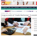 Uwaga na oszustwo w postaci maili z „Urzędu Skarbowego” Uwaga na oszustwo w postaci maili z „Urzędu Skarbowego”
