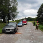 Wypadek na drodze koło Dubeninek