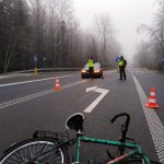 Potrącenie rowerzysty na drodze krajowej 65, na odcinku Gołdap – Pogorzel