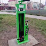Przy ulicy Paderewskiego zamontowano samoobsługową stację dla rowerów