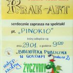 Biblioteka zaprasza dzieci na spektakl