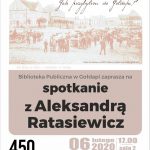 Zapraszamy na spotkanie z Aleksandrą Ratasiewicz