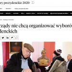 Inni napisali. Samorządy nie chcą organizować wyborów prezydenckich