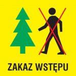 Komunikat. Zakaz wstępu do lasu