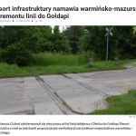 Resort infrastruktury namawia warmińsko-mazurskie do remontu linii do Gołdapi