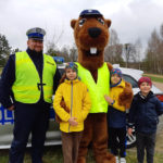 Gołdapscy policjanci wspólnie z Polą i Sierżantem Gołdapkiem na imprezie plenerowej