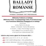 Poczytajmy „Ballady i romanse”