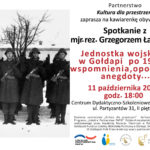 Zapraszają na spotkanie z majorem rezerwy Grzegorzem Łapińskim