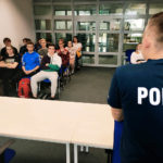 Maturzyści z wizytą u gołdapskich policjantów