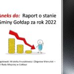 Aneks do „Raportu o stanie Gminy Gołdap za 2022 rok”
