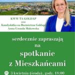 Kandydatka na Burmistrza Gołdapi wraz z Komitetem Wyborczym Wyborców TA GOŁDAP zapraszają:
