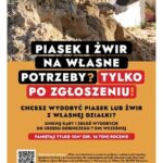 Państwowy Instytut Geologiczny zaprasza na spotkanie w sprawie wydobywania piasku i żwiru na własne potrzeby