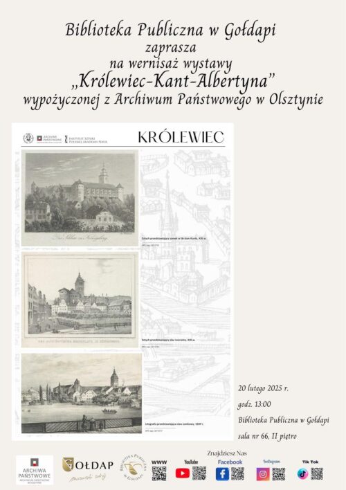 Kant w Gołdapi – zaproszenie na wyjątkowe wydarzenie