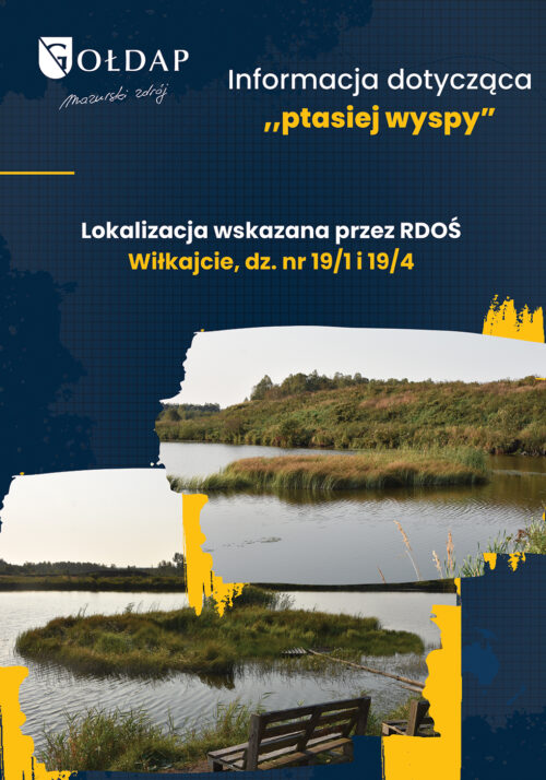 Z Urzędu Miejskiego. Informacja dotycząca „ptasiej wyspy”