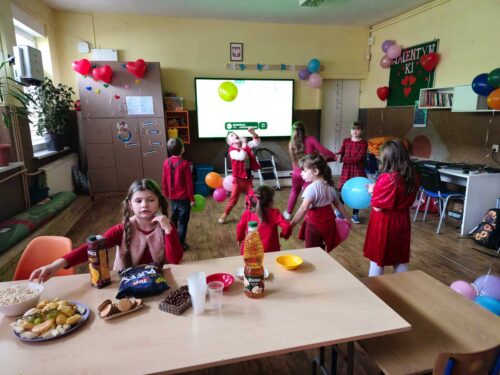 Walentynkowa zabawa w Świetlicy Wiejskiej w Boćwince!