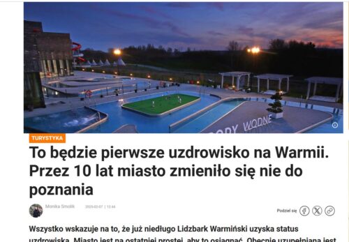 Inni napisali. Pierwsze uzdrowisko na Warmii