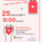 Podziel się tym, co najcenniejsze! Akcja krwiodawcza w Domu Kultury