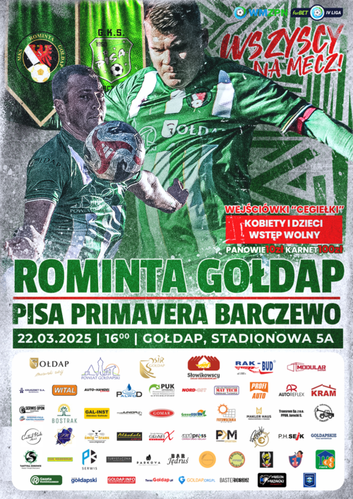 Pierwszy wiosenny mecz Rominty Gołdap przed własnymi kibicami
