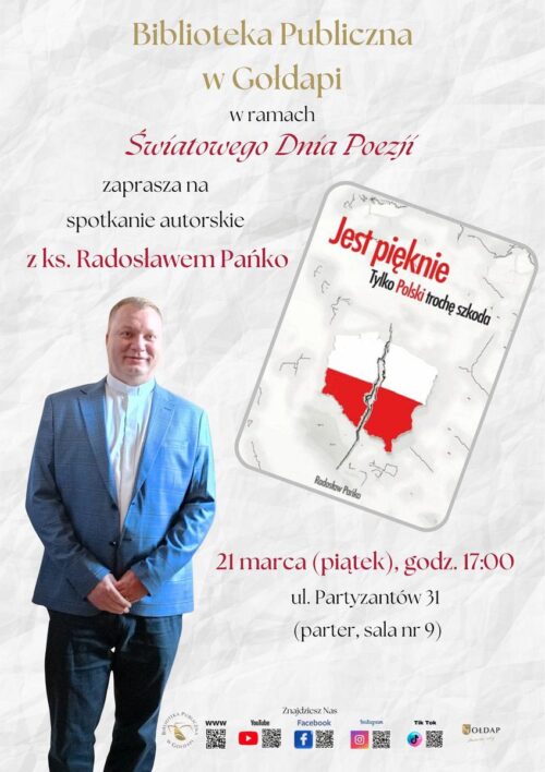 Zapraszają na spotkanie z poezją księdza Radosława