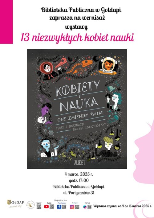 Zapraszają na wernisaż wystawy „13 niezwykłych kobiet nauki”