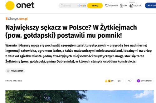 Inni napisali. Znany portal o największym sękaczu w Polsce