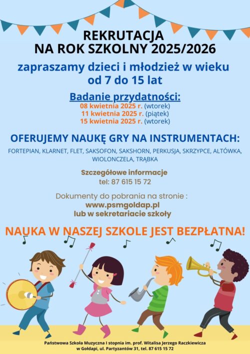 Rekrutacja do Szkoły Muzycznej