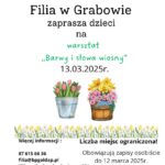 Zapraszamy dzieci na warsztat „Barwy i słowa wiosny”