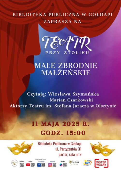 Biblioteka Publiczna zaprasza do „Teatru przy stoliku”