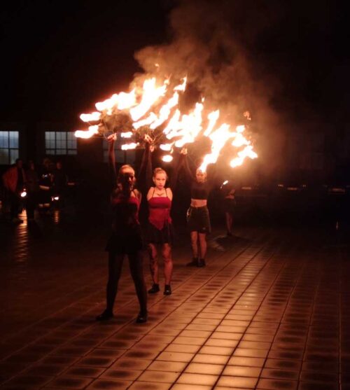 Flash Zone na IV Warmińskim Festiwalu Ognia i Światła w Biskupcu
