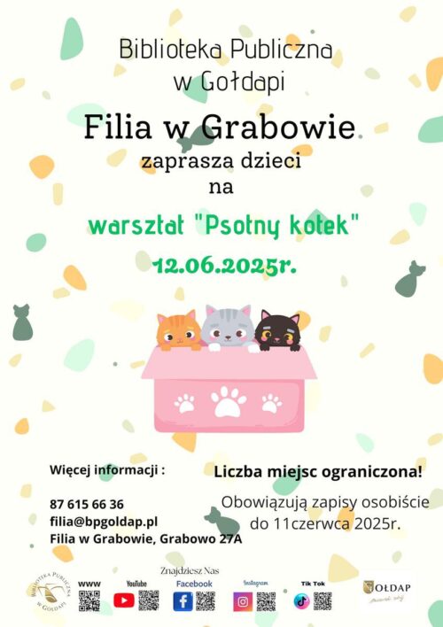 Stwórz „Psotnego kotka” w bibliotece!