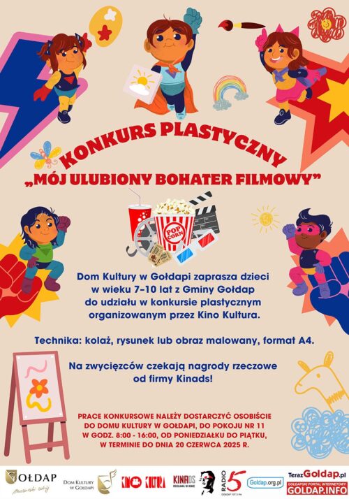 Konkurs „Mój ulubiony bohater filmowy” – Dzień Dziecka z Kinem Kultura