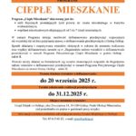 Przypominamy o trwającym naborze wniosków o dofinansowanie w ramach Programu „Ciepłe Mieszkanie”