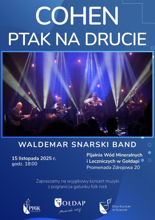 W sobotę w gołdapskiej Pijalni wieczór z utworami Leonarda Cohena