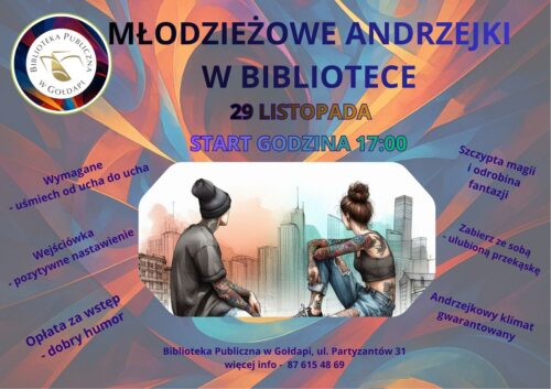 Młodzieżowe andrzejki w Bibliotece!