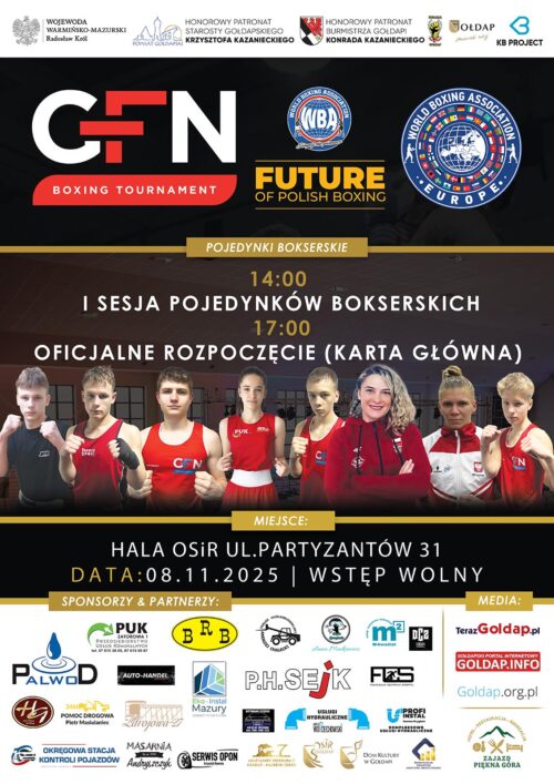 Gołdap Fight Night – Jubileuszowa X Edycja Amatorskiej Gali Boksu już 8 listopada!