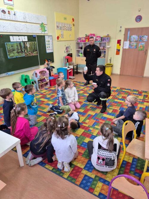 Wizyta strażaków w klasie 0A