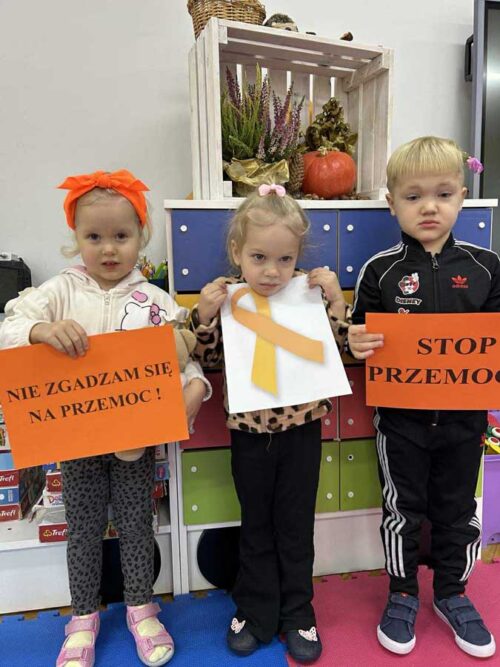 „Dzieciństwo bez przemocy” – Pomarańczowa Wstążka w Przedszkolu Samorządowym
