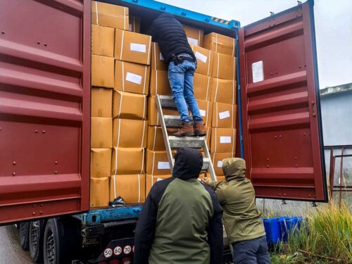 Z regionu. SG, KAS i CBŚP przechwycili 63 tony krajanki tytoniowej