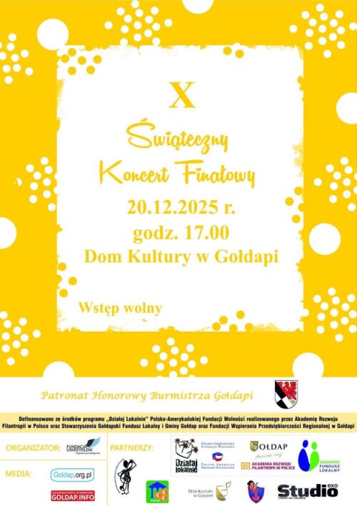 Zapraszamy na X Świąteczny Koncert Finałowy