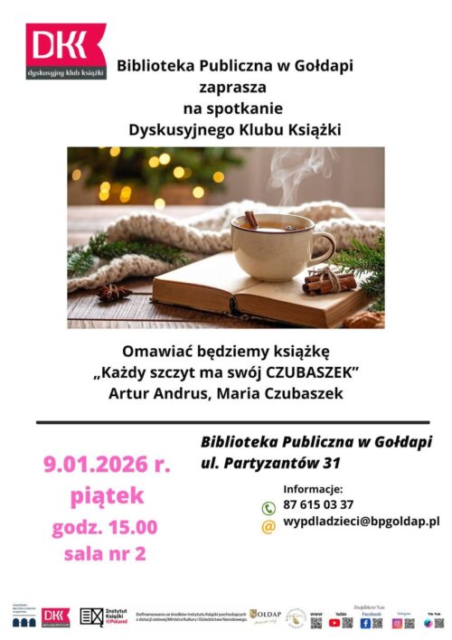 Dyskusyjny Klub Książki zaprasza na spotkanie