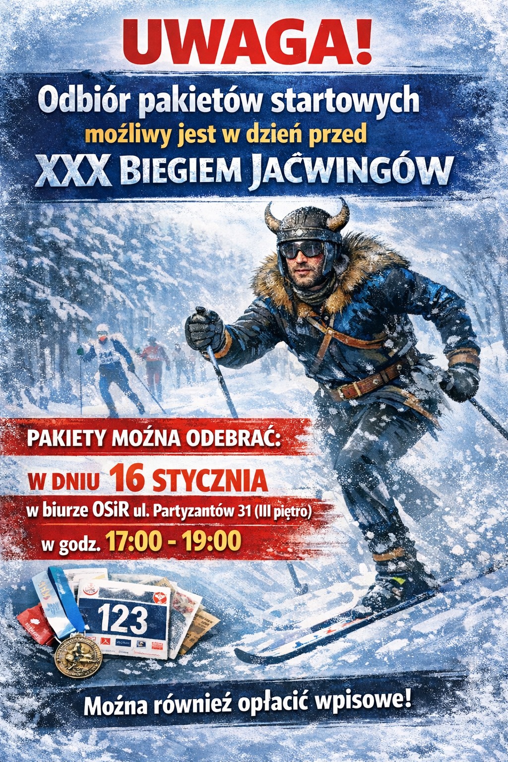 Dodatkowe informacje o sobotnim Biegu Jaćwingów