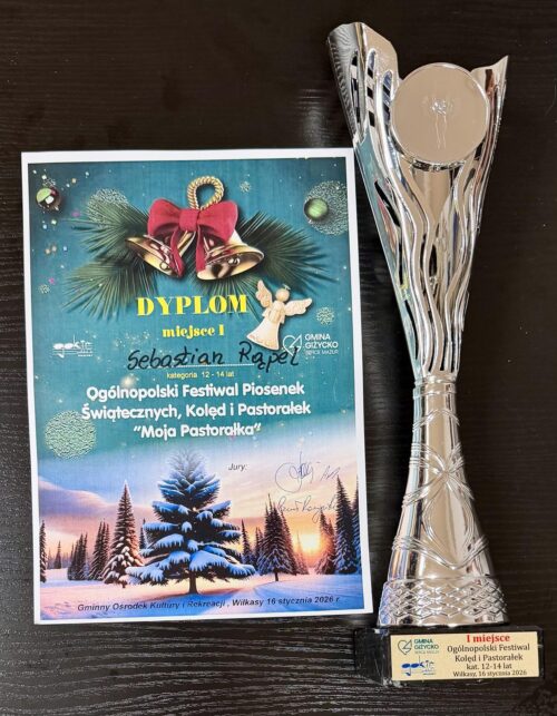 Sukces młodych wykonawców na ogólnopolskim festiwalu pastorałek