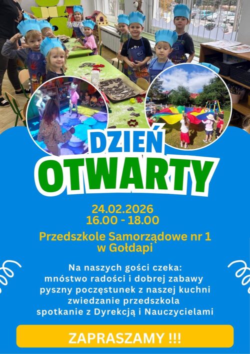 Przedszkole Samorządowe zaprasza na Dzień Otwarty