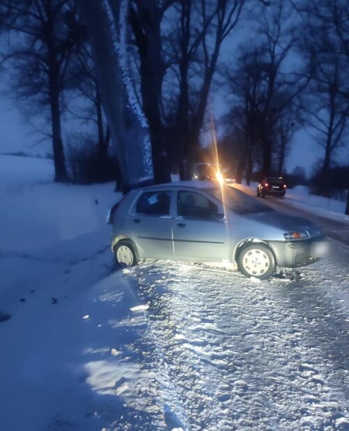 Nie dostosował prędkości do warunków panujących na drodze